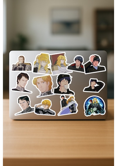 Legend Of The Galactic Heroes Ginga Eiyuu Densetsu Anime Telefon Laptop Sticker Paketi 25 Adet Çok Renkli