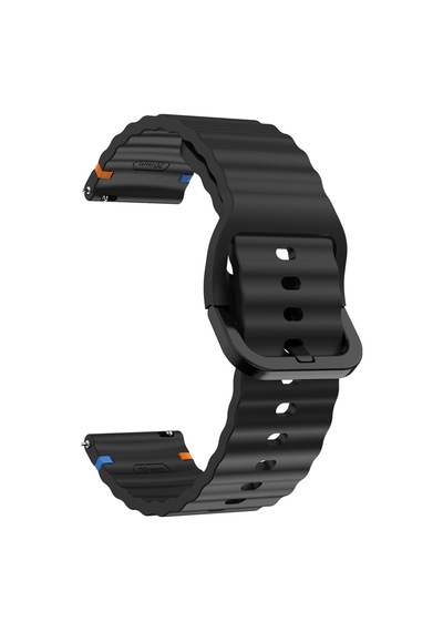 Huawei Watch Gt4 41mm İle Uyumlu Dalga Desenli Tokalı Yumusaş Soft Silikon Kordon