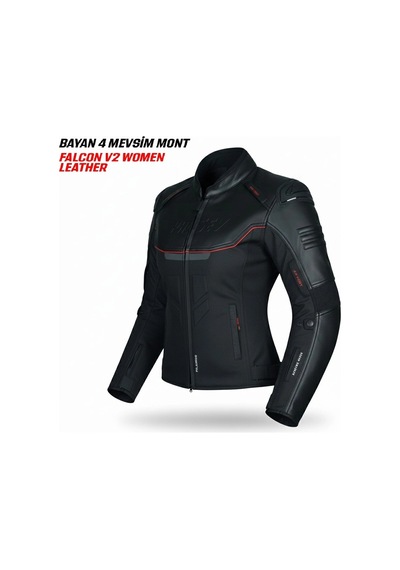 Kuzey Motor Falcon V2 4 Mevsim Kadın Mont Deri