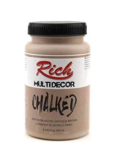 Rich Multi Decor Chalked Akrilik Boya 250 Cc. 4582 Antik  Kahve