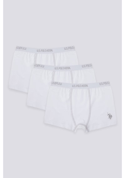 U.s. Polo Assn. Erkek Çocuk Beyaz Boxer Us1383-c-v1 Beyaz