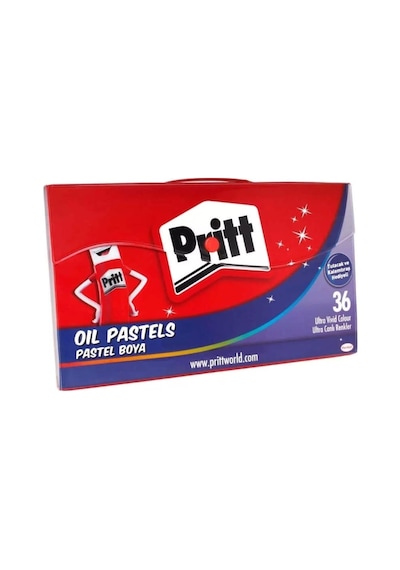Çantalı Pastel Boya 36'li, Yağlı Pastel, Tutacak Ve Kalemtraş Hediyeli Genel