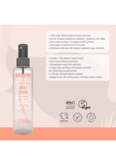 Siveno Doğal Nioli Suyu İntim Hassas Bölge Toniği 150 ML