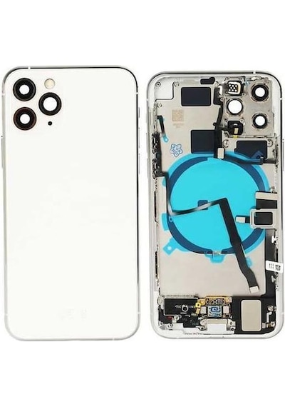 Apple Uyumlu iPhone 11 Pro Max İle Dolu Kasa Beyaz