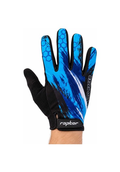 Raptor Matrıx Uzun Parmak Eldiven Comfort-gel - Ocean Camo - Xs Mavi-siyah