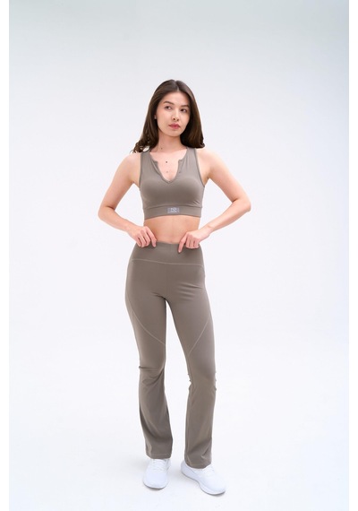Normal People Aurı - Yüksek Bel Toparlayıcı Tayt Activefit Kumaş Yeşil