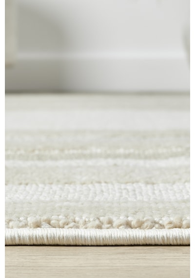 Mariesse Home Wool Serisi Bukleli Yumuşak Dokulu İskandinav Dokuma Halı 1083-krem