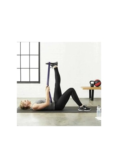 Hafif Direnç Lastiği, Fitness Ve Pilates İçin Kullanışlı Açık Bej