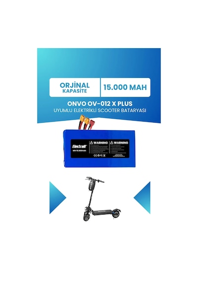 Onvo Ov-012 X Plus Standart Kapasite Batarya 48v 15ah 21700 Pil Elektrikli Scooter Bataryası