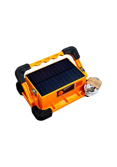 Lambada Solar 12v Cob Ledli El Projektörü Güneş Enerjili-şarjlı Usb Çıkışlı Mıknatıslı