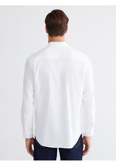 Lcwaıkıkı Classic Beyaz Regular Fit Gabardin Erkek Basic Gömlek