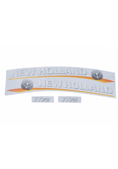 New Holland Tt75 Yan Yazı Takımı Sarı Tip Kaporta Etiketi Sağ - Sol Kaput Sticker Seti