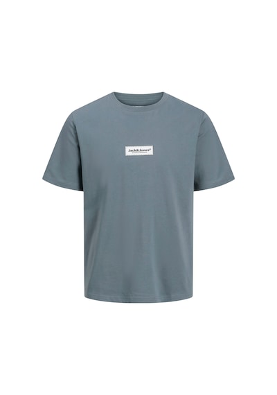 Jack & Jones Split Fakestitch Branding Erkek Gri Tişört 12273182-swr Gri