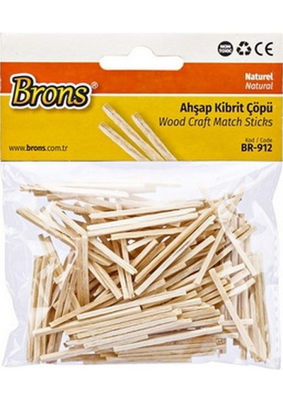 Brons Ahşap Kibrit Çöpü Naturel Nbr912