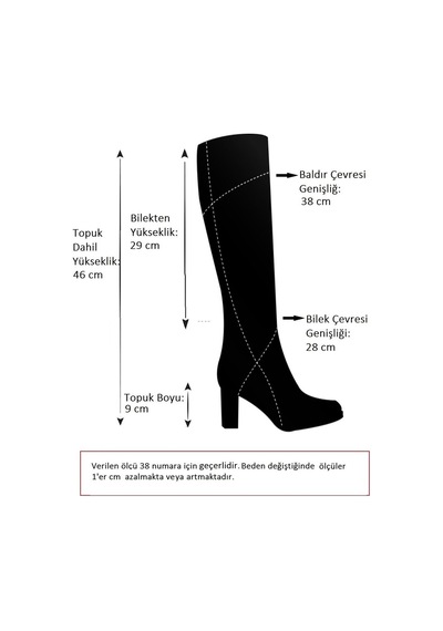 Fox Shoes Vizon Kalın Topuklu Günlük Kadın Çizme C674250302 Vizon