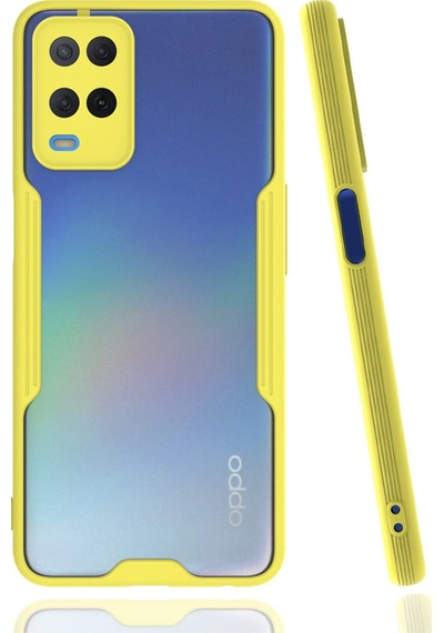 Newface Oppo A54 4g Kılıf Platin Silikon Glblseme - 48 - Sarı