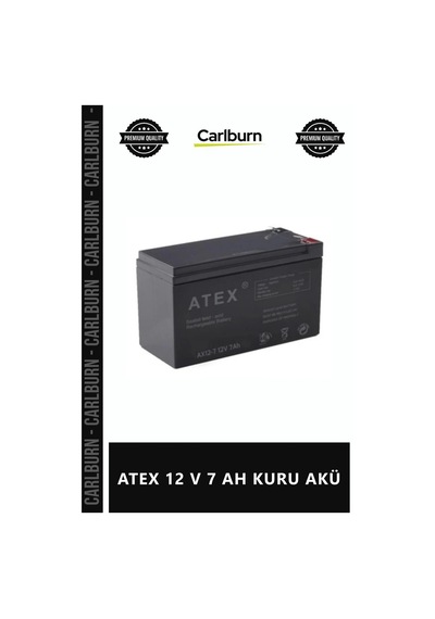 Özel Üretim Yüksek Performanslı Uzun Ömürlü Dayanıklı Vrla Bakımsız Tip Atex 12 V 7 Ah Kuru Akü