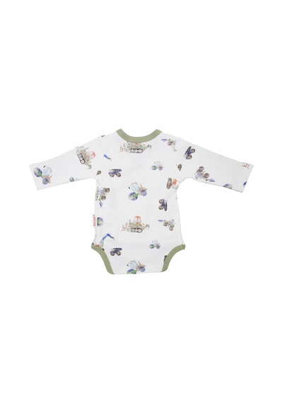 Tiffany Baby & Kids Tiffany Baby Work Machine Theme Kruvaze Bebek Body 13022 Ekru