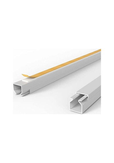 2m Kendinden Yapışkanlı 12x12mm Kablo Kanalı Kolay Montaj Temiz Görünüm Pvc Kablo Gizleyici