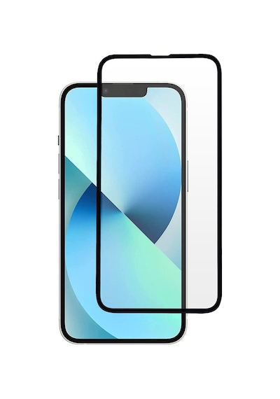 Microcase Apple Uyumlu iPhone 13 Tam Kaplayan Çerçeveli Cam Koruyucu