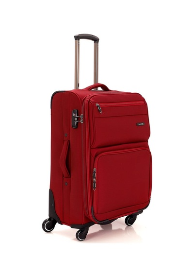 Mçs Group V117 Y.üretim Lux Kumaş Valiz Bordo