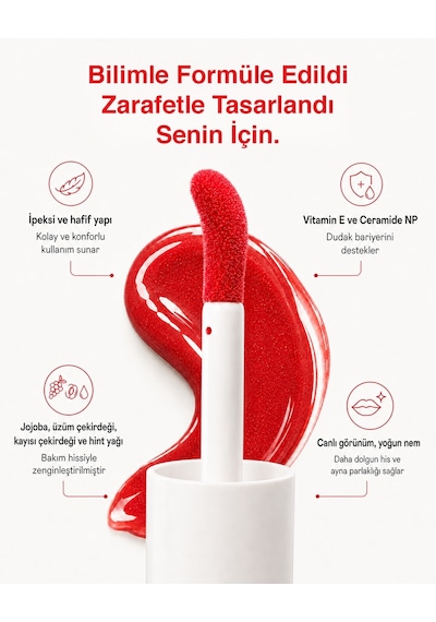 Nuvéla Lip Oil Elixir Dudak Yağı Cherry Red