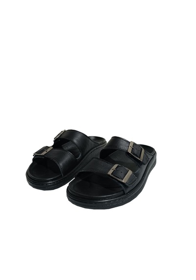 Ortopedik Tabanı Çıkan Hakiki Deri Terlik Düz Taban Topuk Dikeni Nasır Plantar Fasiit Halluks Valgus Siyah Ortopedik Tabanı Çıkan Hakiki Deri Terlik Düz Taban Topuk Dikeni Nasır Plantar Fasiit Halluks Valgus Siyah