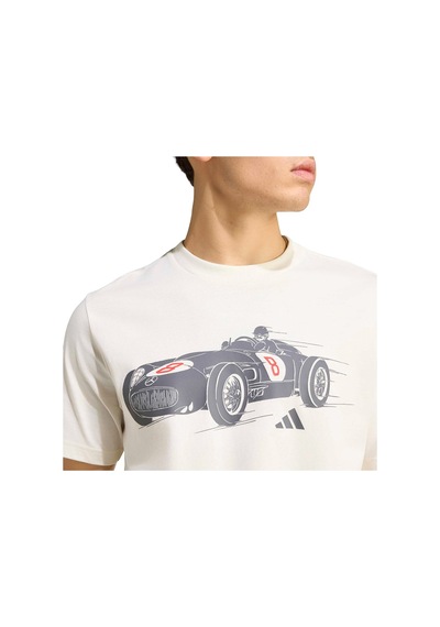 Adidas Erkek T-shirt "mercedes - Amg Petronas Formula 1 Team Sılver Arrows 1955 Graphıc Tee" Ks2256 Beyaz