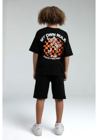 Rolypoly Erkek Çocuk Siyah Bermuda Takım 5274-47580 Siyah