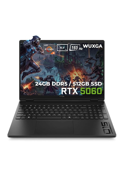 HP HyperX OMEN 15-GB0003NT D2QV8EA Ryzen 5-240 24 GB 512 GB SSD 8 GB RTX5060 15.3" W11H Dizüstü Bilgisayar