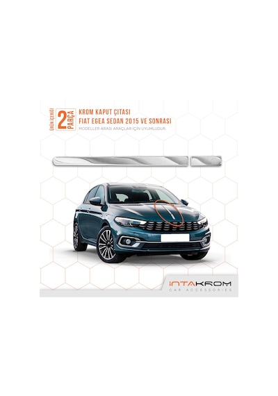 Fiat Egea Sedan Krom Kaput Çıtası 2 Parça 2015 Ve Üzeri