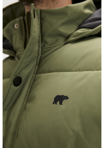 Bad Bear Colonel Puffer Thyme Yeşil Erkek Kapüşonlu Mont-soluk Yeşil