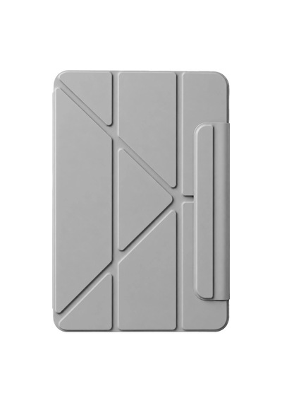 Apple İpad 2025 10.9 10.nesil A16 Edz Manyetik Standlı Tablet Kılıfı - Gri Arka Kapak
