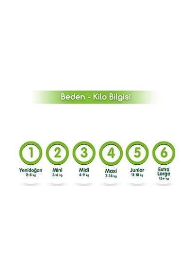 Natural Bebek Bezi 3 Beden Midi 34 Adet
