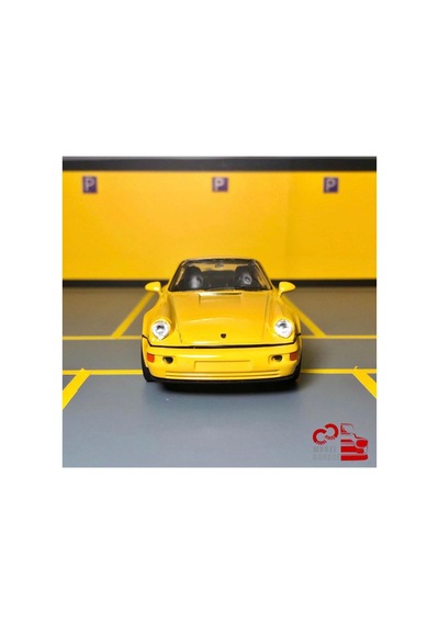 Porsche 911 Turbo 1/36 Ölçek C&c Model Garage Çek Bırak Diecast Metal Model Oyuncak Araba