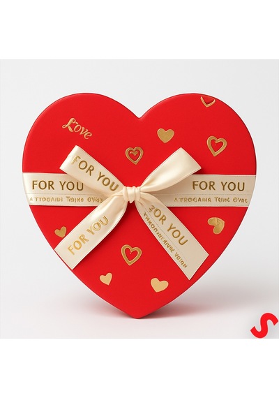 Kalp Kutu Fiyonklu Love Model 18,5x17x7,5cm - Orta Boy