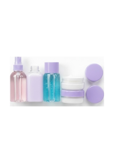 Şeffaf Seyahat Dolum Şişesi Seti 5 Parça Kozmetik Organizer - Lisinya