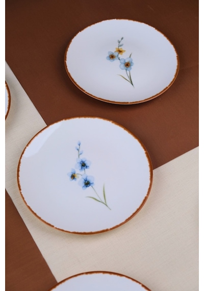 Tabak Evi Porselen Azelya Karma Pasta Tabağı Seti 19,50cm 6 Kişilik 6 Parça Çok Renkli