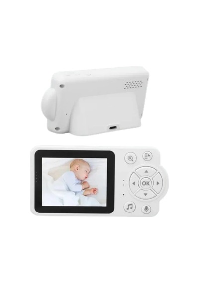 Fhss Teknolojili Güvenli Bebek Monitörü Net Görüntü Yeni Nesil Beyaz