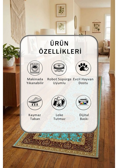 A-6 Yıkanabilir Yolluk Kahve