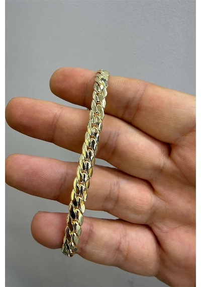 Hasır Bileklik Gold Renk Altın