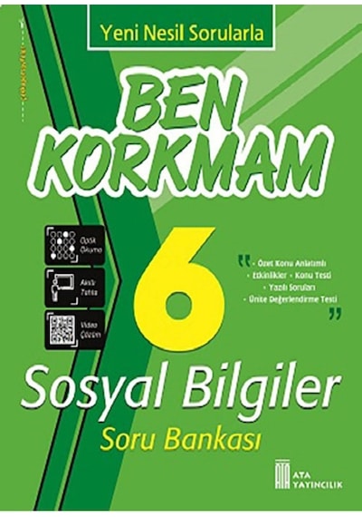 Ata 6.sınıf Yeni Nesil Sorularla Ben Korkmam Sosyal Bilgiler + Süper Set