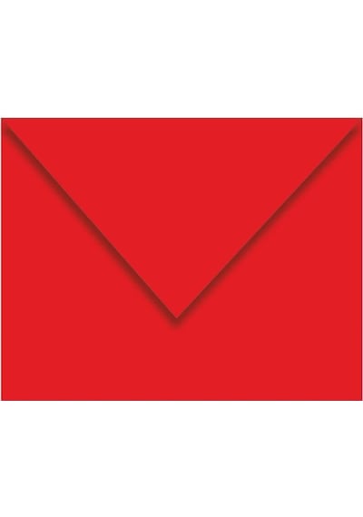 Zarf Davetiye Renkli Kırmızı 130x180 Mm 80 Gr 500'lü Kutu