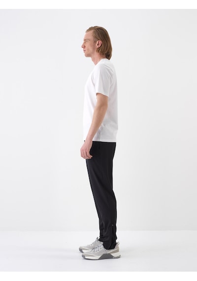 Xint Beyaz Pamuk Dokulu Slim Fit Tişört 502206