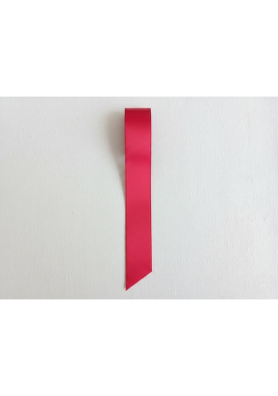 Ludıa Kırmızı 30 Mm X 10 Metre Saten Kurdele Ve Altın Renk Metal Halka Küpe 3.5x3.5 Cm Seti 1
