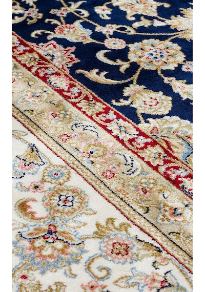 Eko Halı Isfahan Isf 03 Navy Cream Klasik Desenli Yüksek Kalite Sık Dokuma Makine Halısı