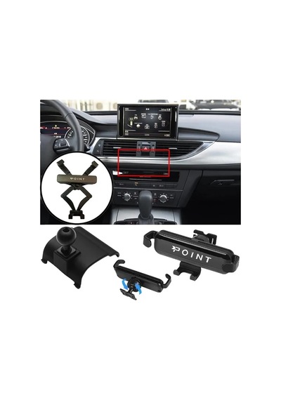 Audi A6 Cep Telefonu Tutacağı Havalandırma Robotik Açılır Kapanır 2012 - 2017 Arası Siyah