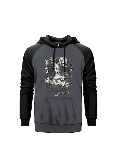 The Witcher Ciri Gri Renk Reglan Kol Sweatshirt Gri