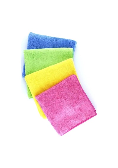 Tr Mikrofiber Temizlik Bezi 4'lü Set, 30x30 Cm, Mavi, Yeşil, Sarı, Pembe Muk-22-mfb-01 Genel