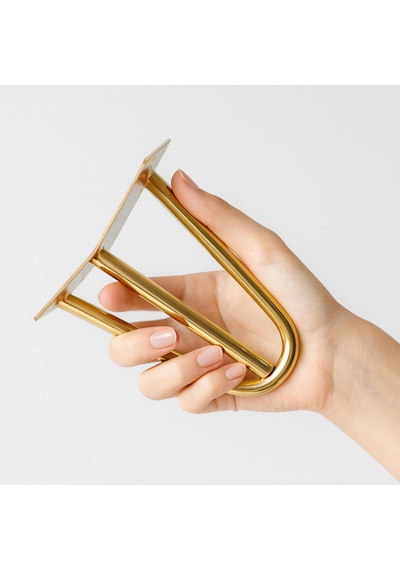 Ratemo Gold Firkete Mobilya Ayağı 15 Cm - 3 Kollu Koltuk, Kanepe Ve Tv Ünitesi Ayağı 4'lü Set - Vidalar Dahil Altın